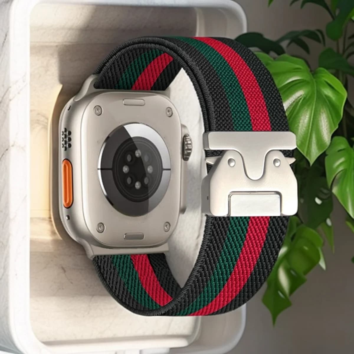 Nylon Loop for Apple Watch Band Series10 49mm46mm45mm44mm42mm 38mm40mm41mm Parachute Style Buckle for Iwatch Ultra2 S10 9 8 7 6