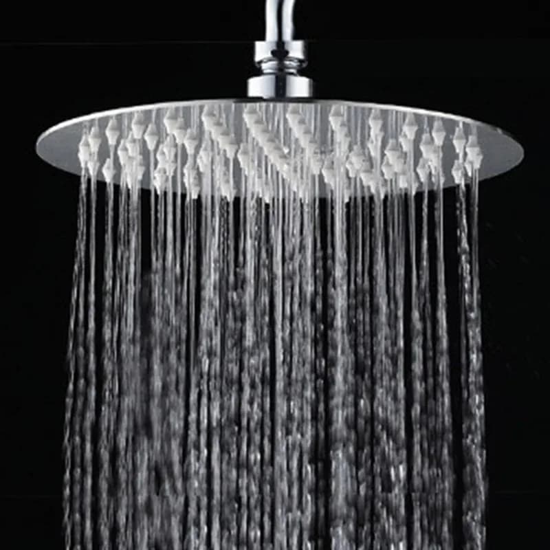 High Quality 10/8/6 Inch Stainless Steel Ultra-Thin Waterfall Shower Heads Rainfall Shower Head Rain Square Round