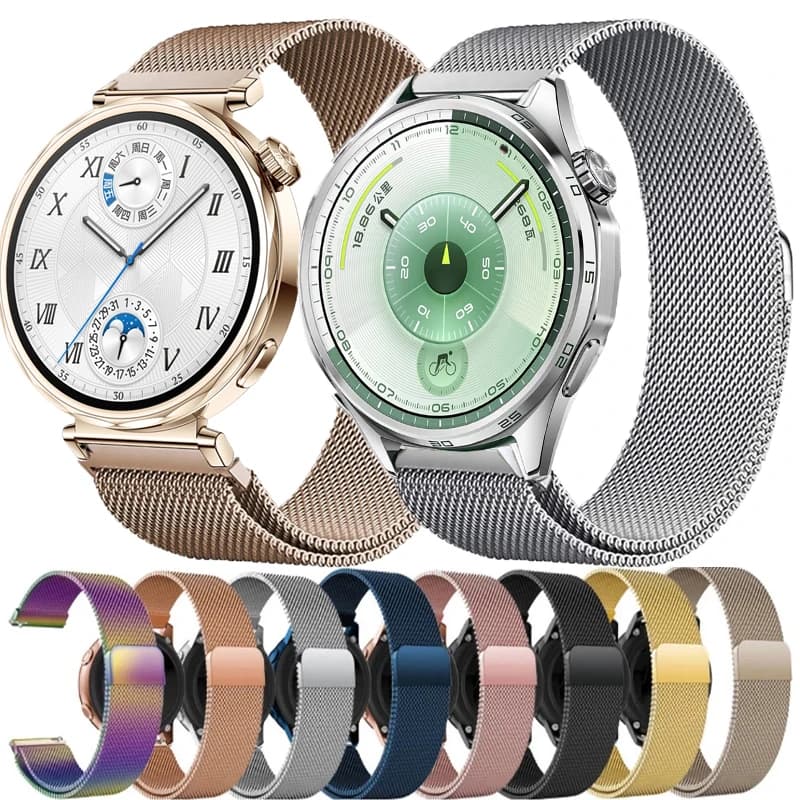 Milanese Loop Strap for Huawei Watch GT 6 46mm 41mm Magnetic Bracelet For Huawei GT6 GT5 Pro GT4 GT3 GT2 GT Stainless Steel Band