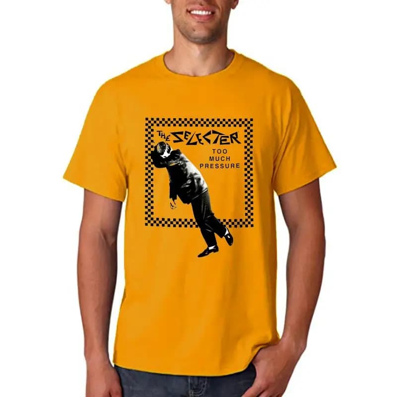 The Selector T Shirt - Too Much Pressure 100 Ska 2 Tone Cotton Short Sleeve Tee Shirt