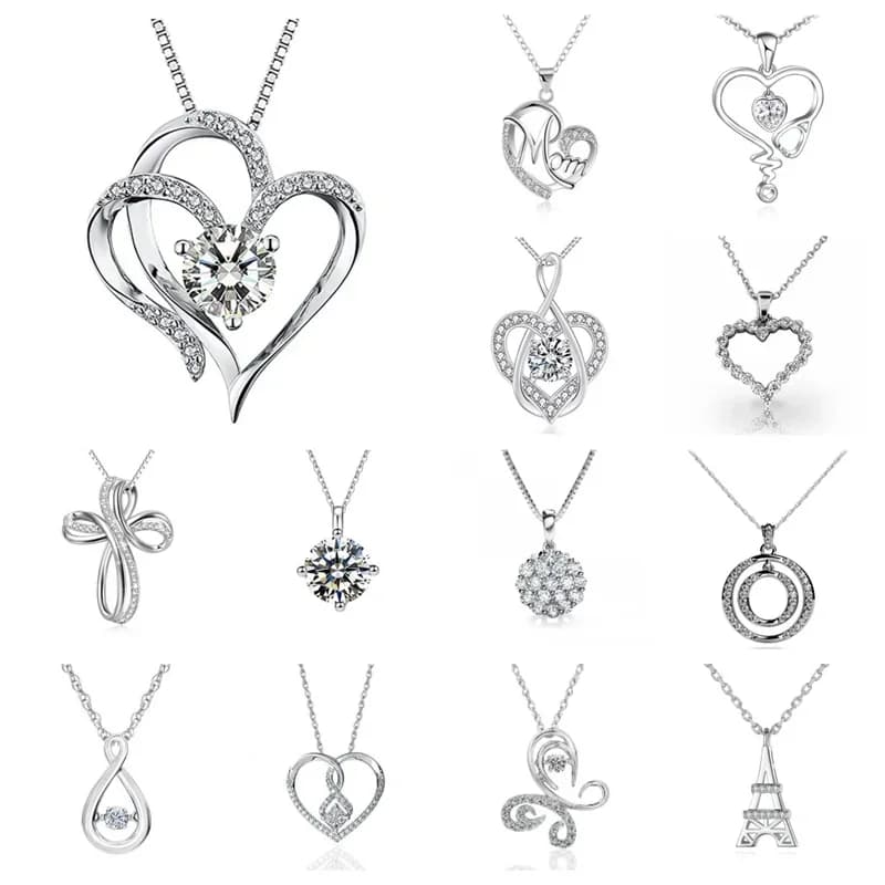 Ne'w Aesthetic Butterfly Necklace with Shiny Crystal CZ Stone Dance Party Fancy Women Accessories Silver Color Fashion Jewelry