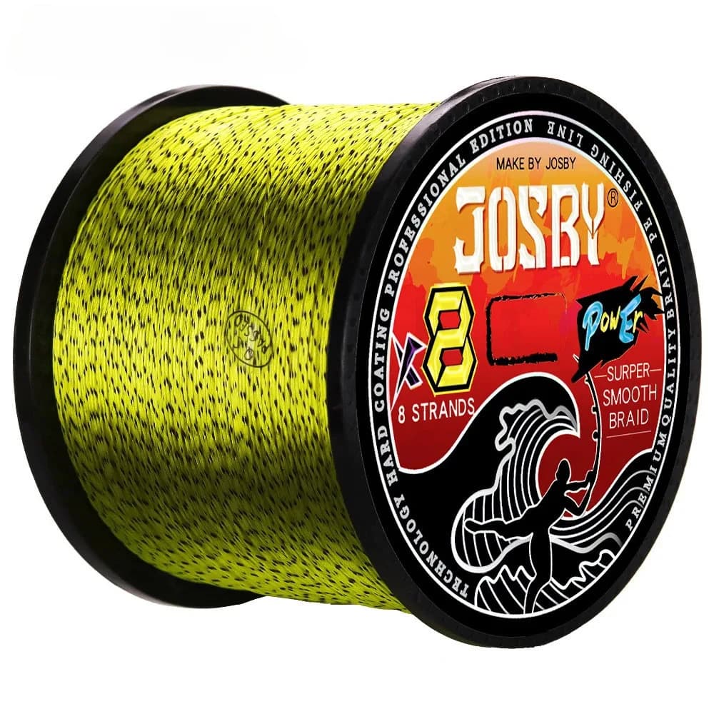 JOSBY Japan 8X 8 Strands Braided Fishing Line 100M 300M 500M Multifilament Speckled PE Carp Wire Fly Saltwater Freshwater Pesca