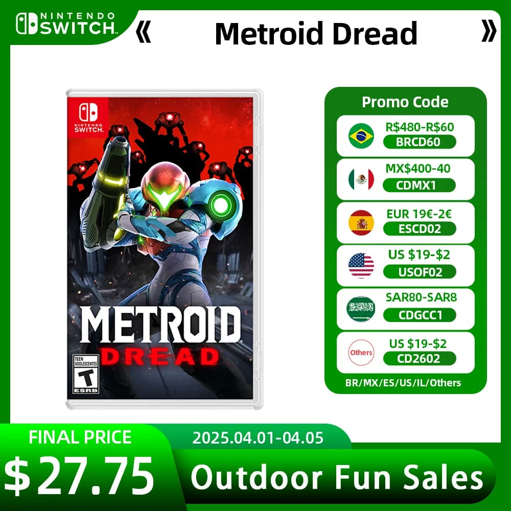 Metroid Dread Nintendo Switch Game Deals 100% Original Physical Game Card Adventure Genre for Nintendo Switch Game Console