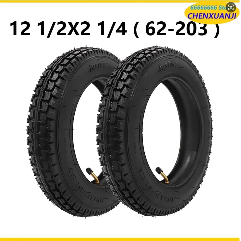 12 1/2 X 2 1/4 ( 62-203 )Tire fits Many Gas Electric Scooters 12 Inch tube Tire For ST1201 ST1202 e-Bike 12 1/2X2 1/4