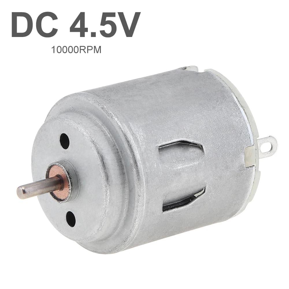 R260 DC Motor 4.5V Double Output Shaft 260 Micro Motor Small Toy Motor for DIY Toy Model Household Appliances