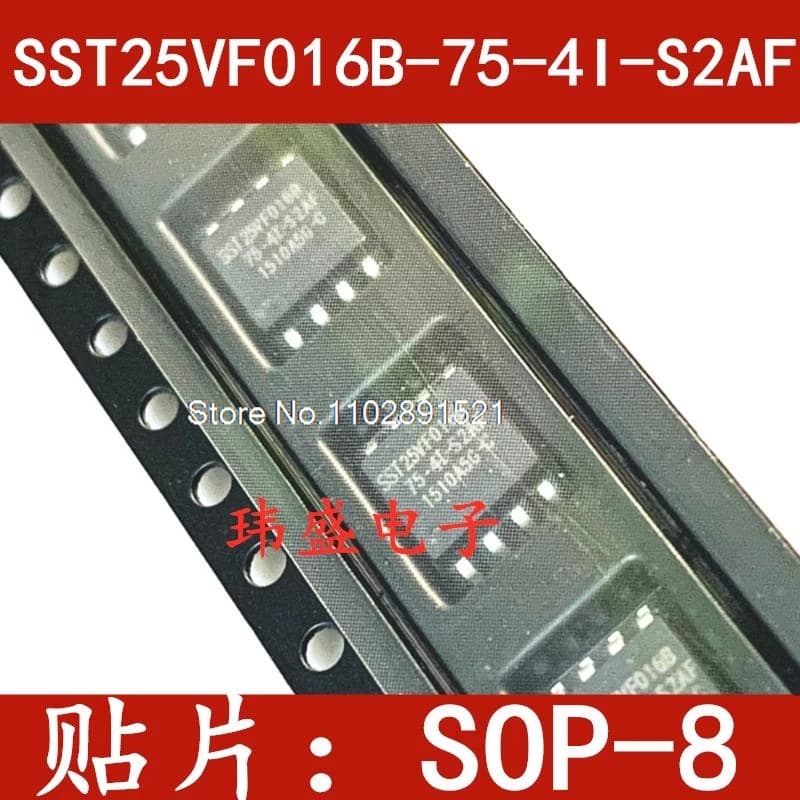(5PCS/LOT) SST25VF016B-75-4I-S2AF SST25VF016B SOP8