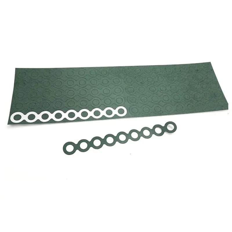 High Temperature Lithium Battery Isolation Gasket, Barley Paper, 100 Units of 18650