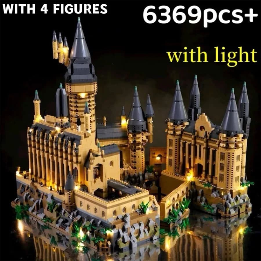 Creative Classic Movie Magic Bastle Model Micro Brick Toys Magic Academy Building Series Mini Building Block To Magic Fans Gift