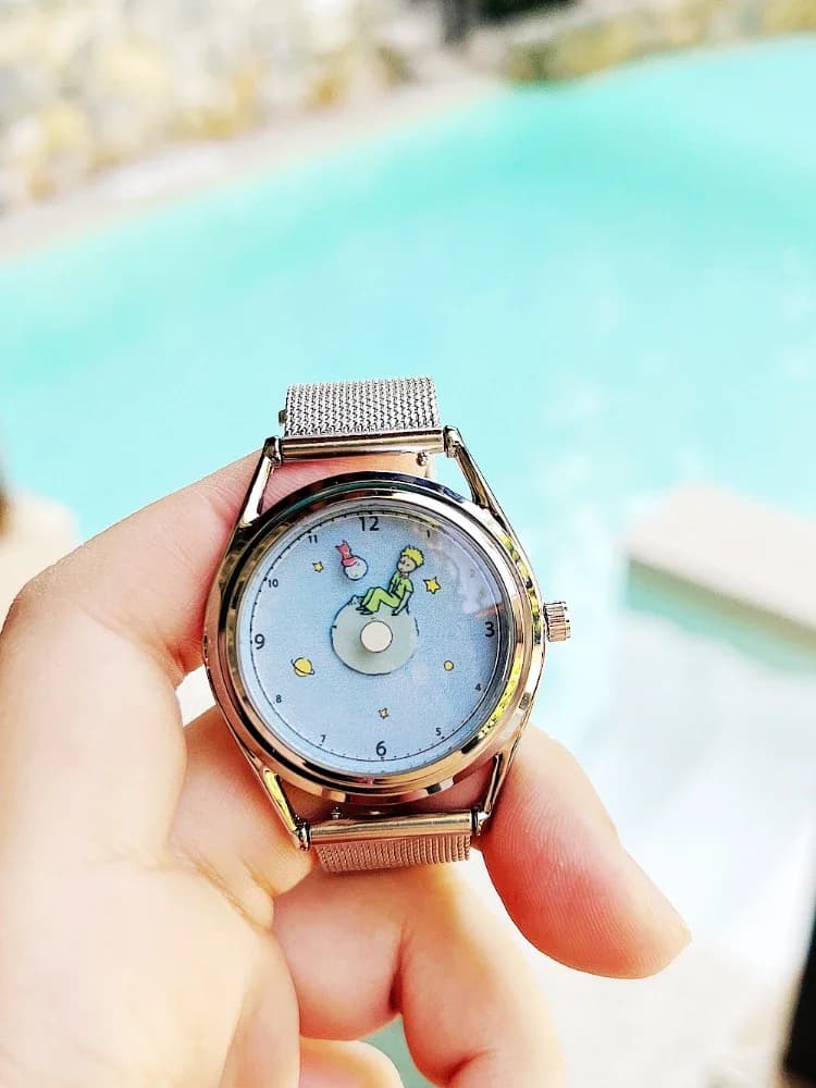 Little Prince and Fox - Creative Design Casual Sport Watch Illustration Digital Scale Quartz Men's and women's watches