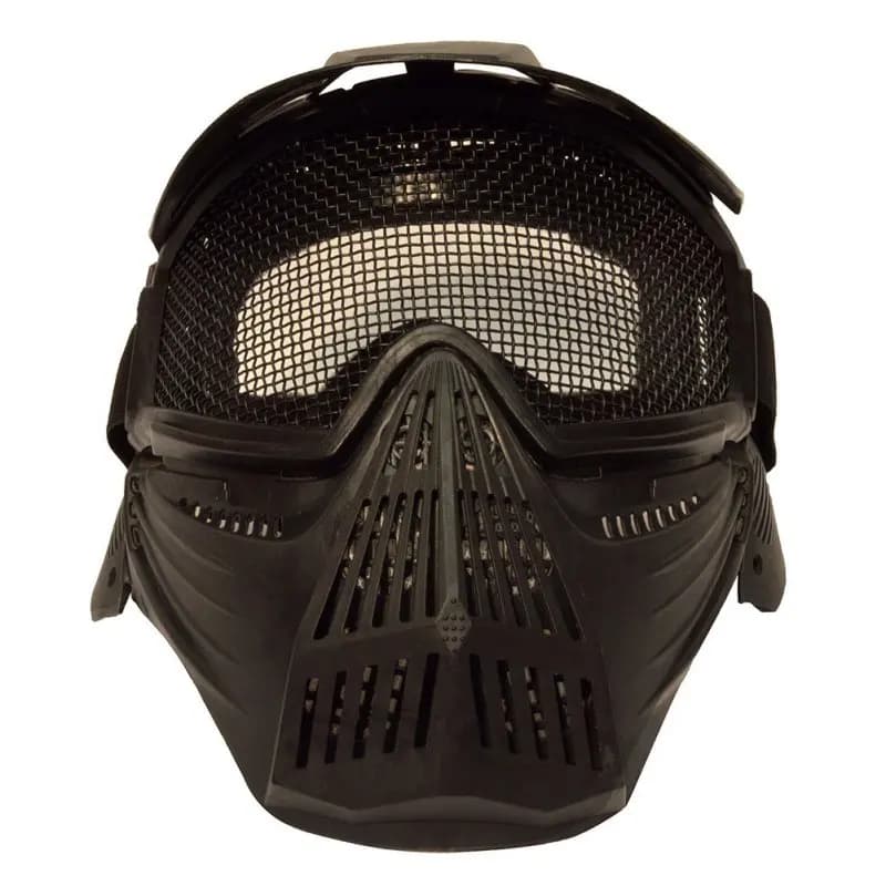 Men Face Cover Outdoor Tactical Hunting Airsoft Pro Full Face Mask with Safety Metal Mesh Goggles Protection