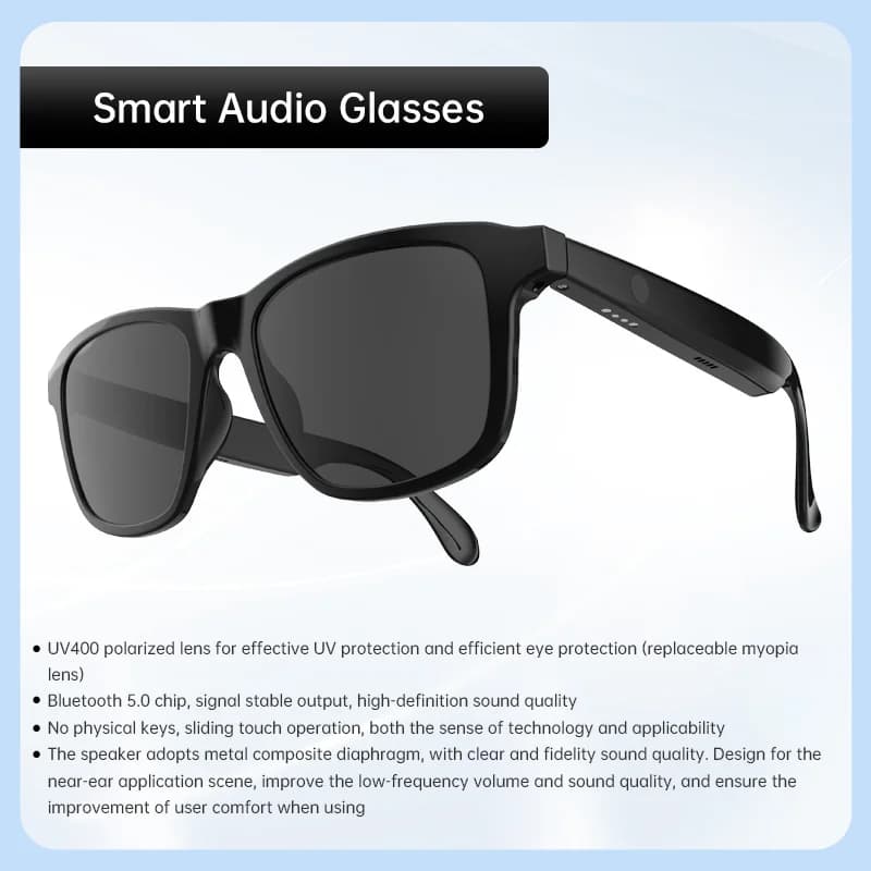 G10 OWS Smart Directional Audio Glasses Free Your Ears, Anti-UV Sunglasses TWS solution