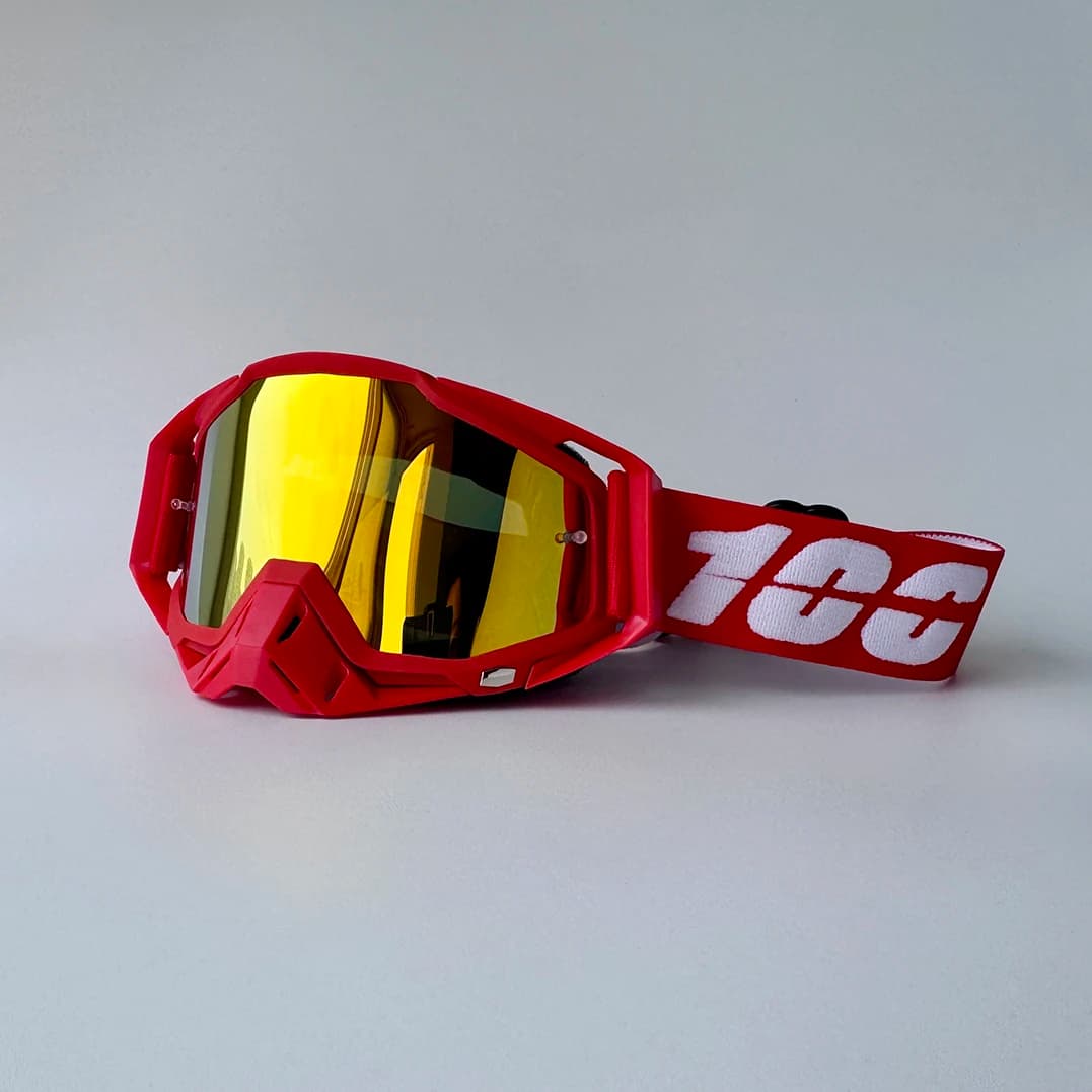 100 Motocross Goggles HD Lens Motorcycle Anti-fog Eyeglasses Sports Windproof Protect Riding Men Women Moto MX MTB Sunglasses