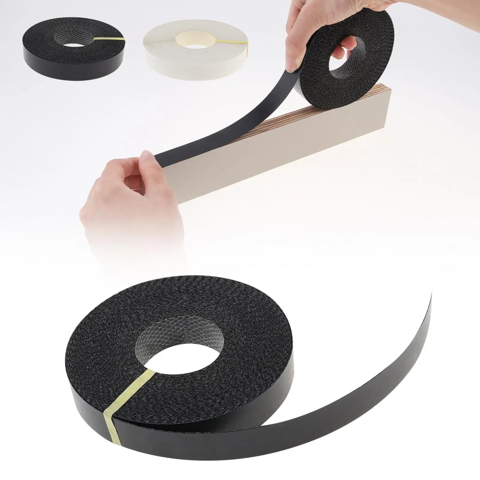 3/4 inch 15M Hot Melt Adhesive Furniture Melamine Tape Edge Banding Strip Pre-glued Veneer Edging Plywood for Cabinet Edge Decor