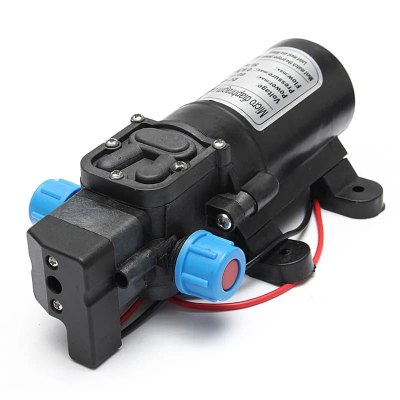 DC12V 60W 120PSI 5L/MIN Agricultural Electric Water Pump Black Micro High Pressure Diaphragm Water Sprayer Car Wash 12 V Adapter