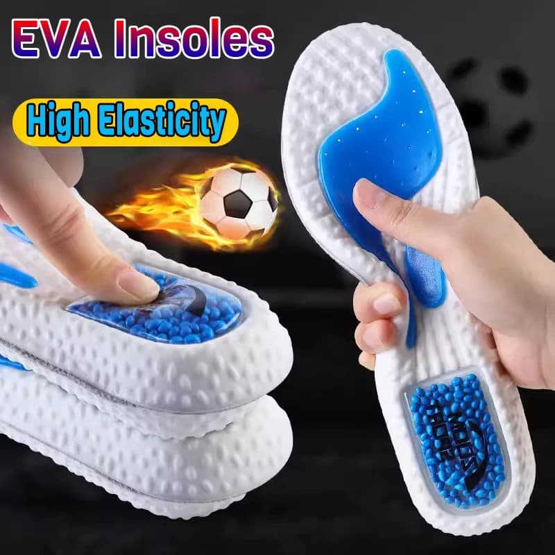 EVA Insoles for Shoes Shock Absorption Deodorant Breathable Cushion Running Sports Insoles for Feet Man Women Orthopedic Insoles