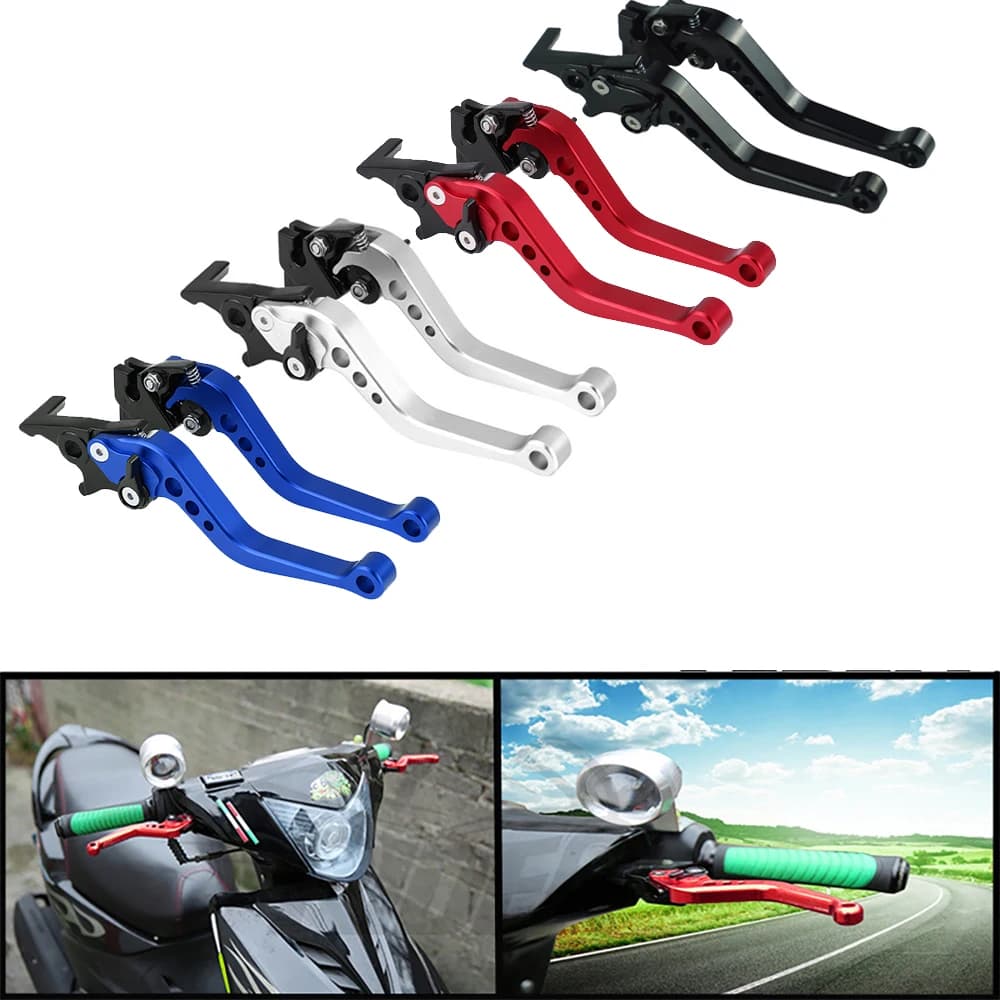 Universal Motorcycle Brake levers Motorcycle Accessories Modified Horn Adjustable Hand Lever GY6