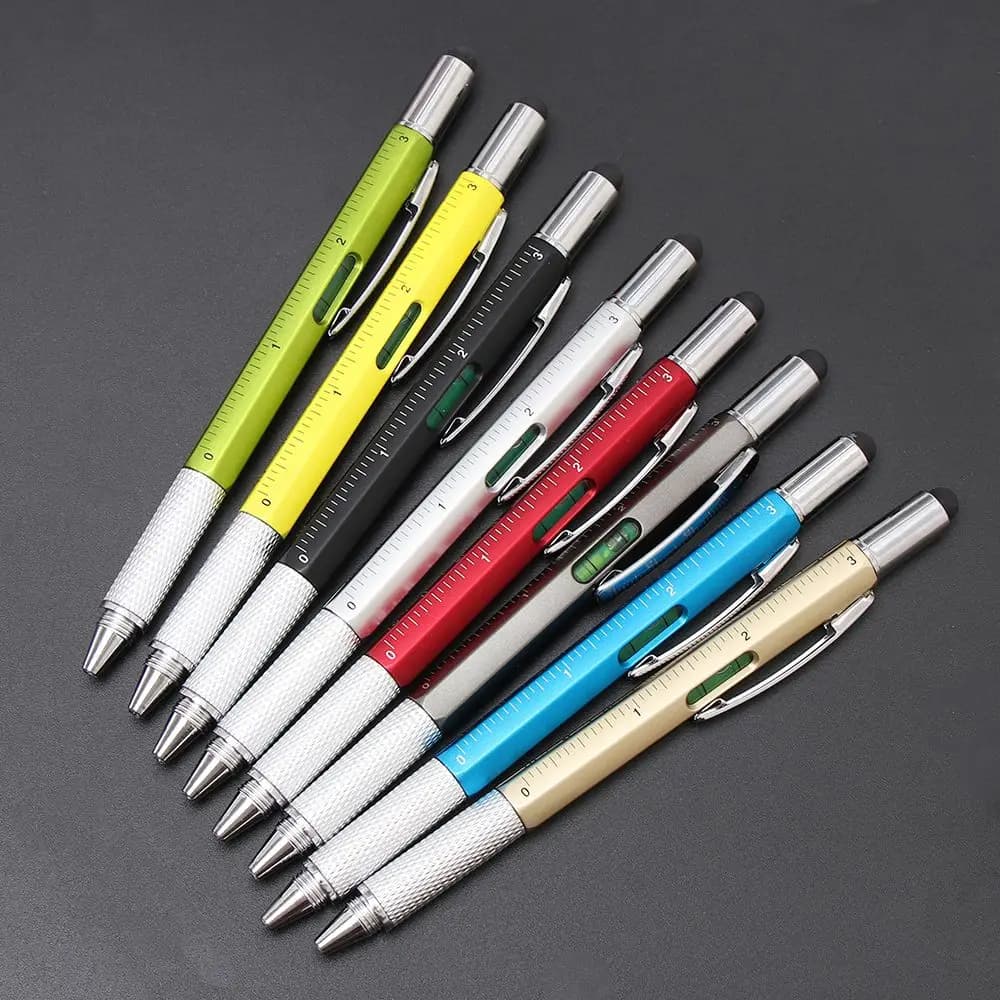 Construction Tools Screwdriver Screen Touch Ballpoint Pen Ruler Gadgets Capacitive Pen Multi-functional Pen