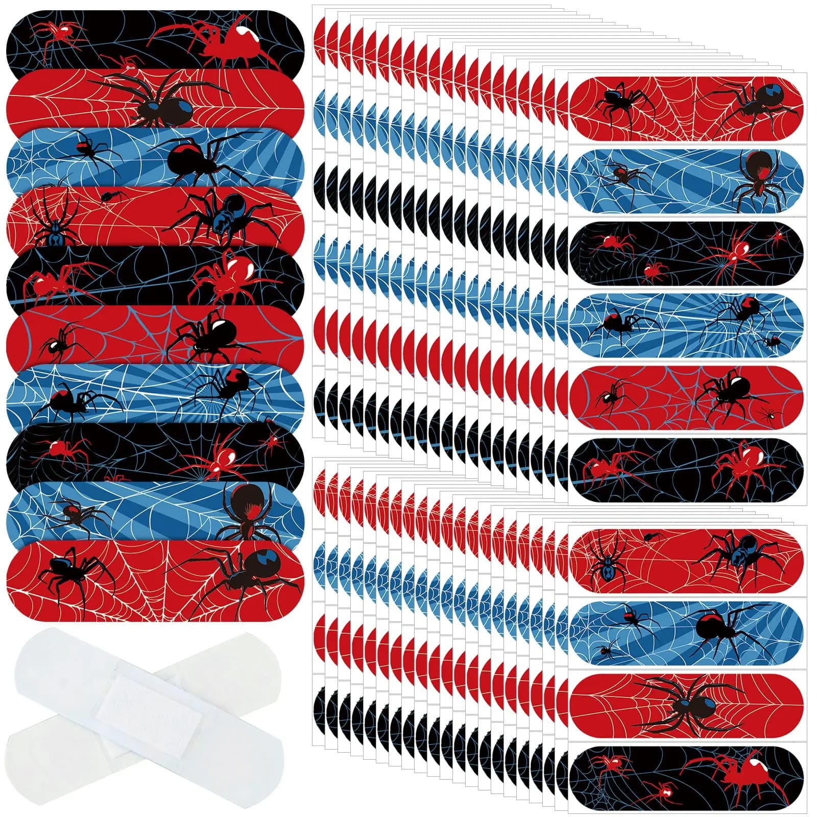 30/50pcs Cartoon Cute Spider Band Aid Wound Dressing Patch Plaster Skin Tape First Aid Disposable Breathable Adhesive Bandages