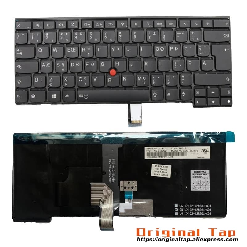 CFA Canadian French Backlit Keyboard for Lenovo Thinkpad T440 T440s T431s T440p T450 T450s T460 04X0102 00HW838 01AX311 04X0140