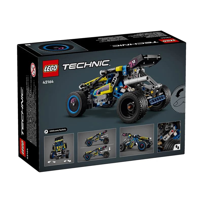 LEGO 42164 Technic Racing Buggy Off Road Rally Vehicle Toy Race Car Building Set, Gift for Boys and Girls Ages 8 and Over