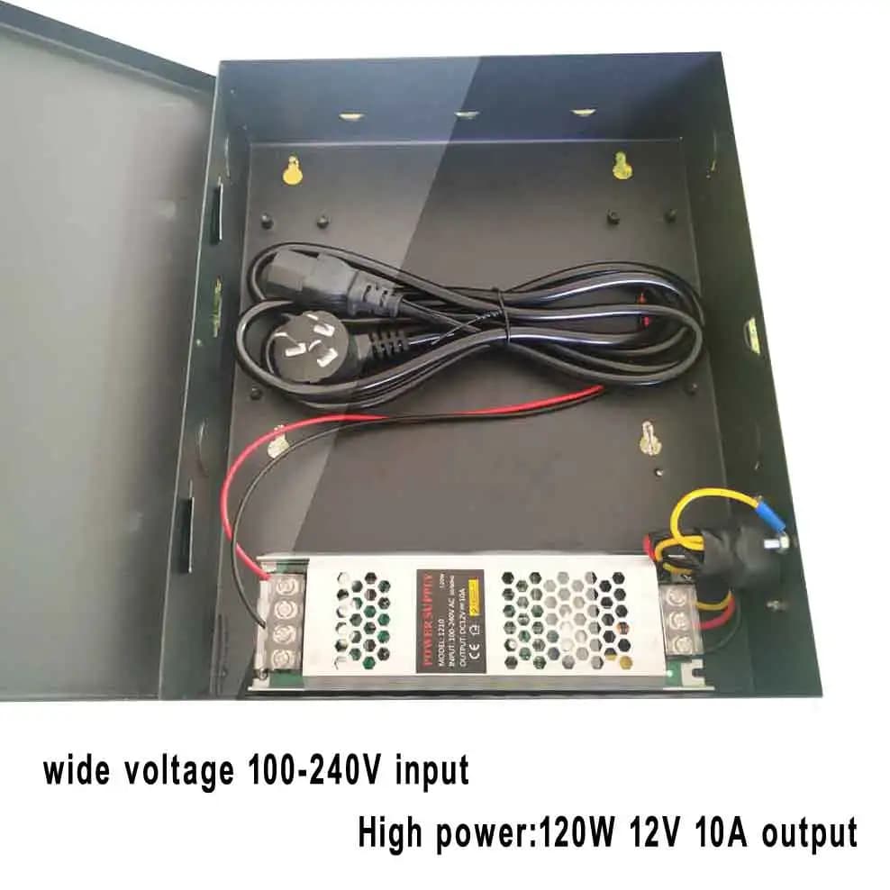 Access Power Supply Wide Voltage 100V-240V Input 12V 10A Output High 120w 8pcs Lock Can Work Toghether Suit All Our Access Board