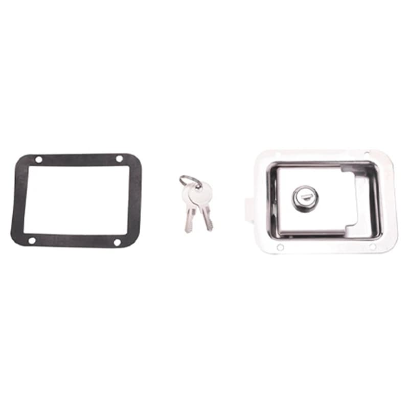 3X Paddle Slam Latch With Lock & Key Travel Trailer Lock Stainless Steel RV Door Latch Flush Mount Handle Latch