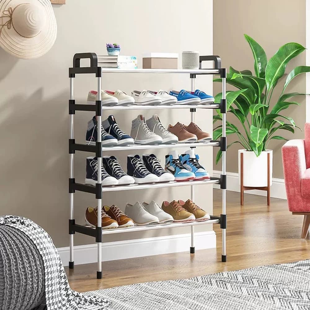 Simple Shoe Rack Multi Layer Dustproof Household Doorstep Shoe Cabinet Storage Space Saving Assembly Of Small Shoe Rack