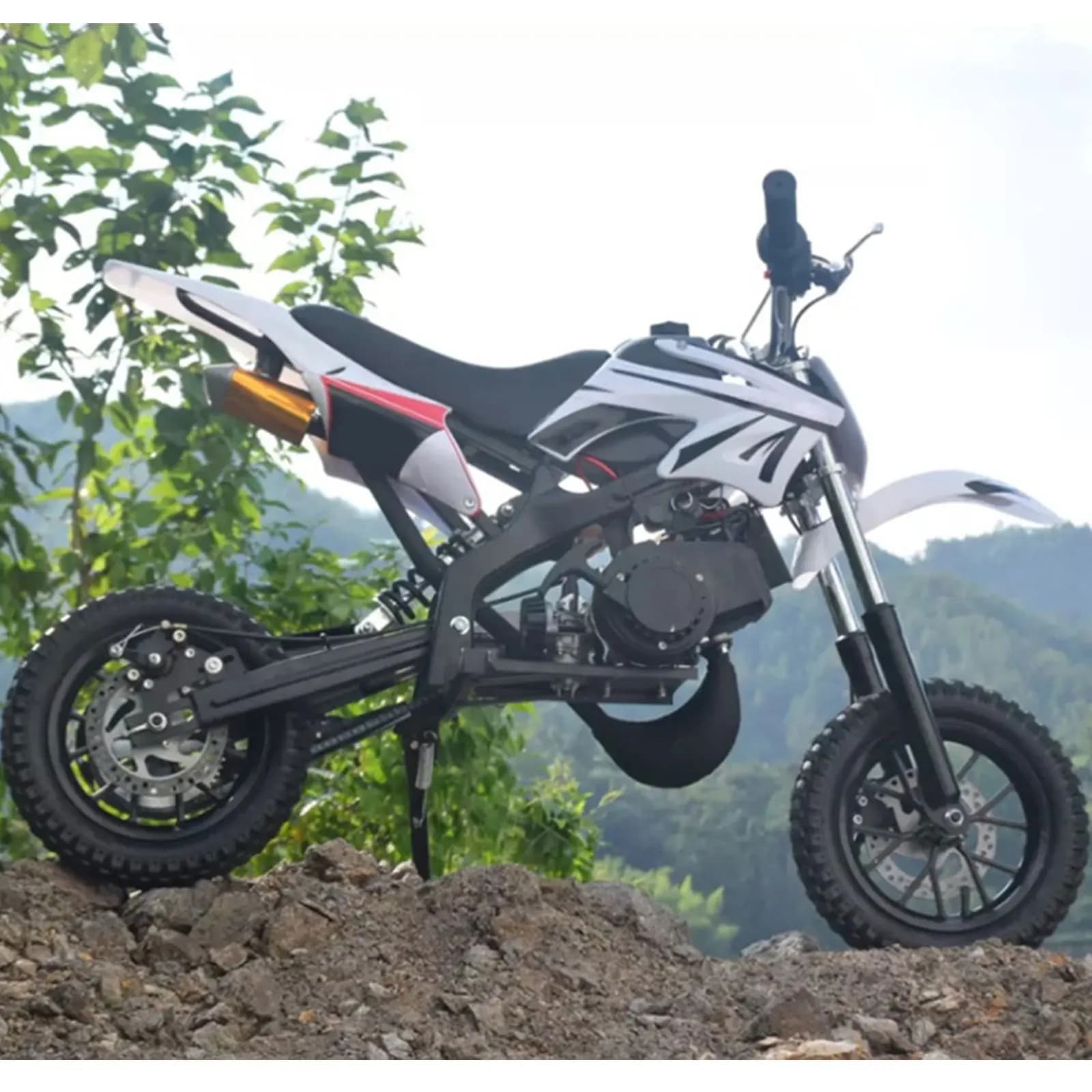 2 Stroke 49CC Pull Start Engine Mini Dirt Bikes Motor Gear Box Chain Kit For Mini Pit Bike ATV QUAD Scooter Single Cylinder