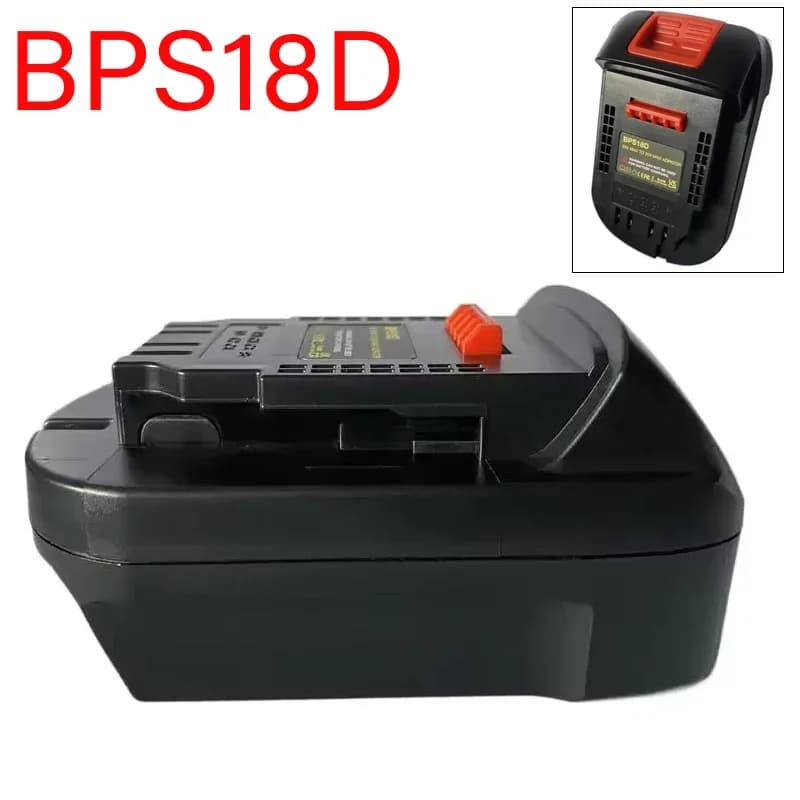 BPS18D Adapter for Converting Black & Decker Stanley 18V Lithium-Ion Batteries To Dewalt 18V/20V Nickel Battery Power Tool Use
