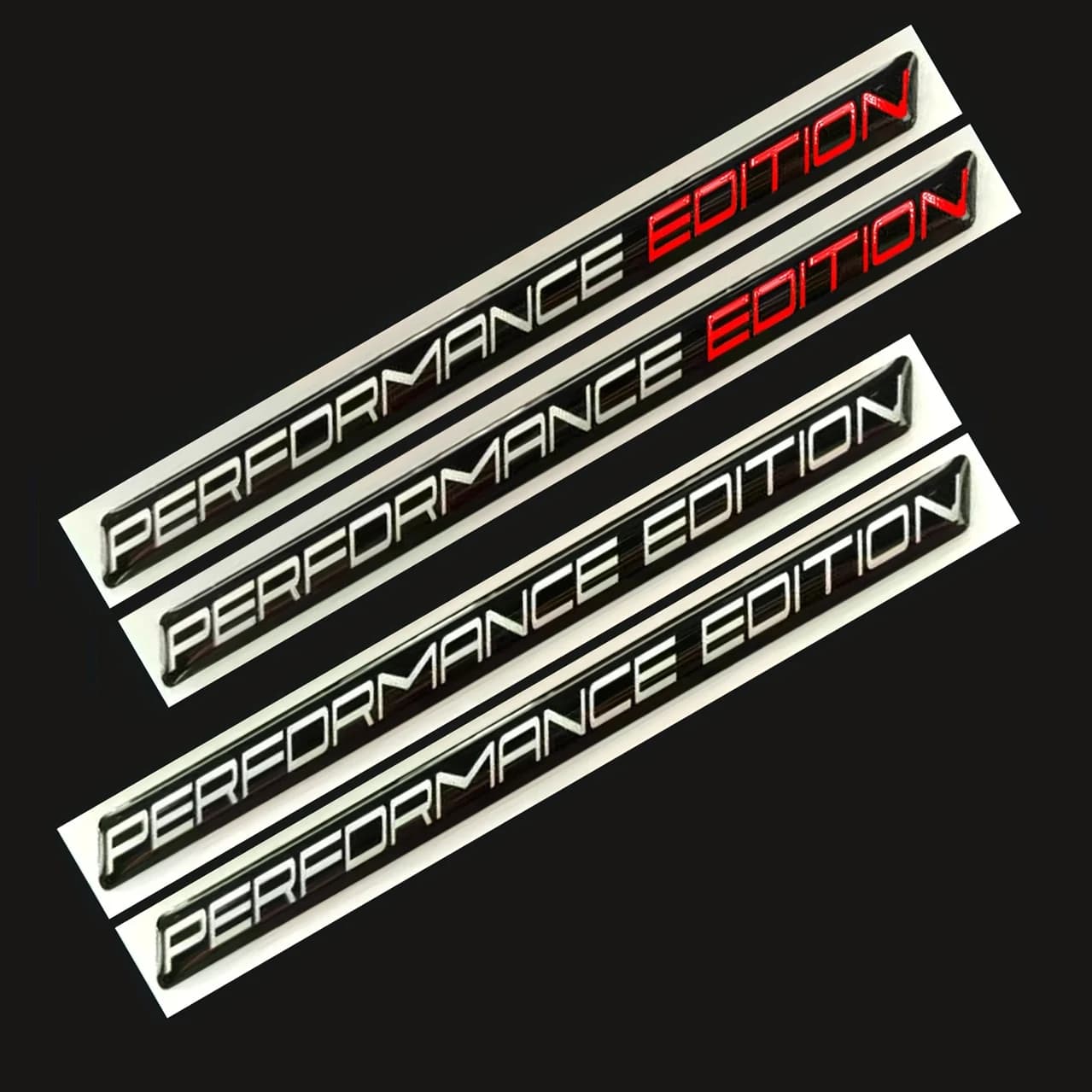 2PCS Performance Edition Emblem Sticker Badge Limited Edition Decal Fender Car Black for Car Motorcycle Truck Bike SUV