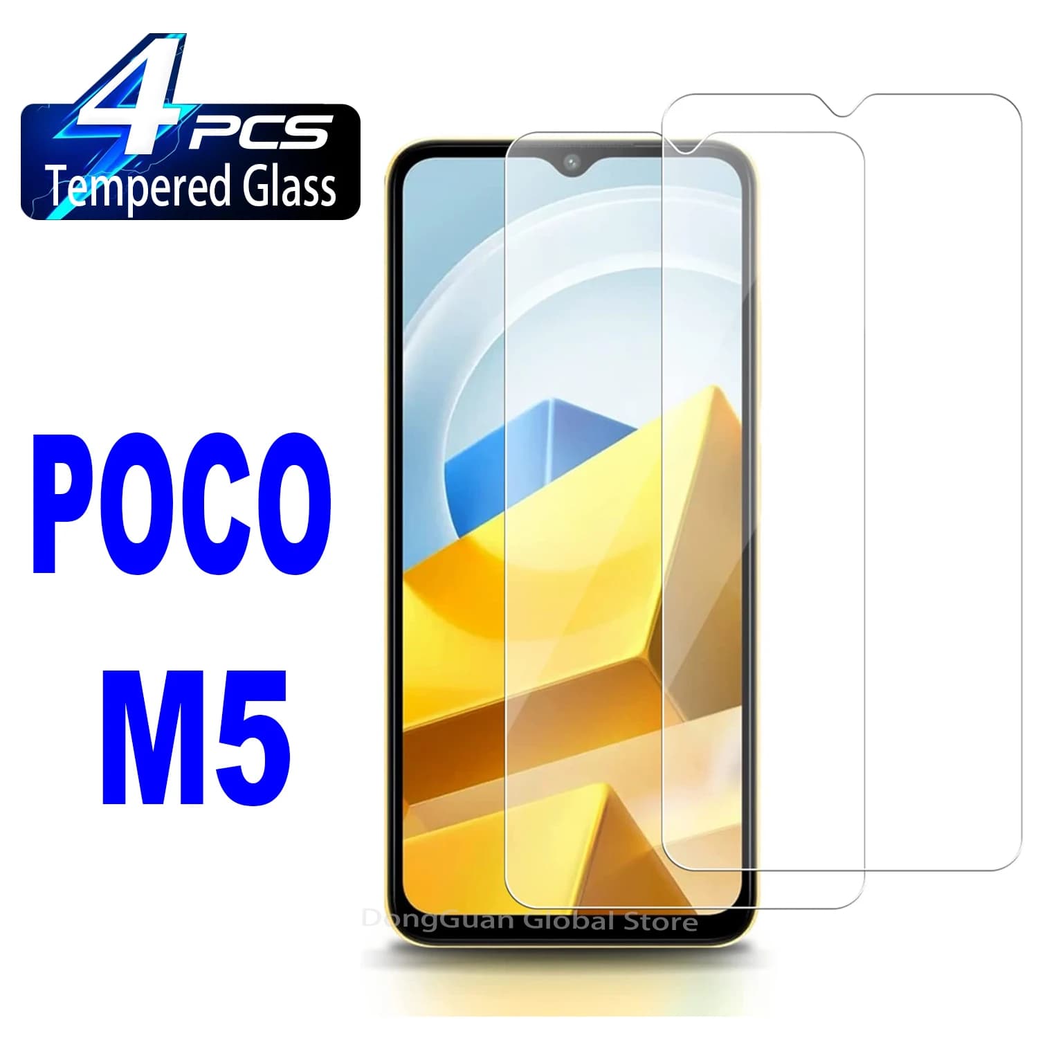 2/4Pcs Tempered Glass For Poco M5 Screen Protector Glass Film