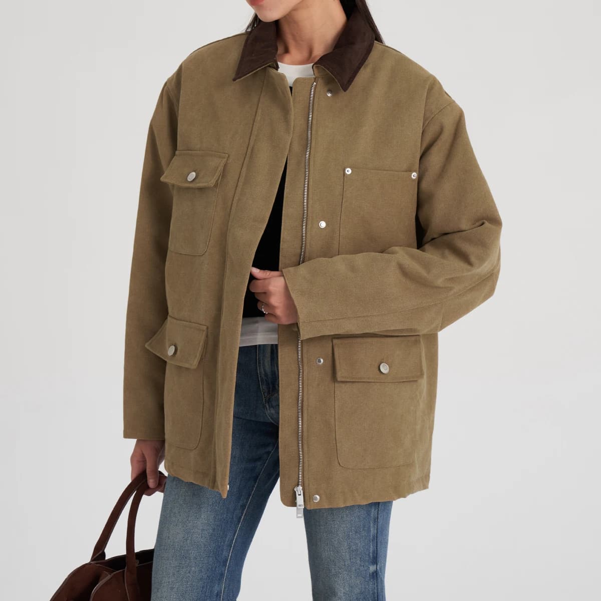 2025 Women Autumn Winter Thick Cotton Short Trench Jacket and Coat Casual Outerwear