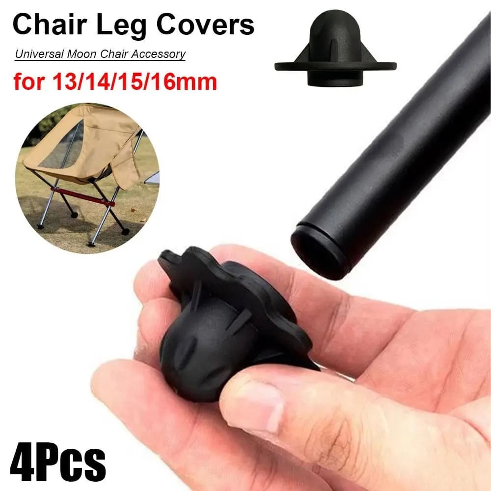 4Pcs Universal Moon Chair Leg Covers Anti-slip Anti-sag Foot Covers Wear-resistant Removable Leg Protectors