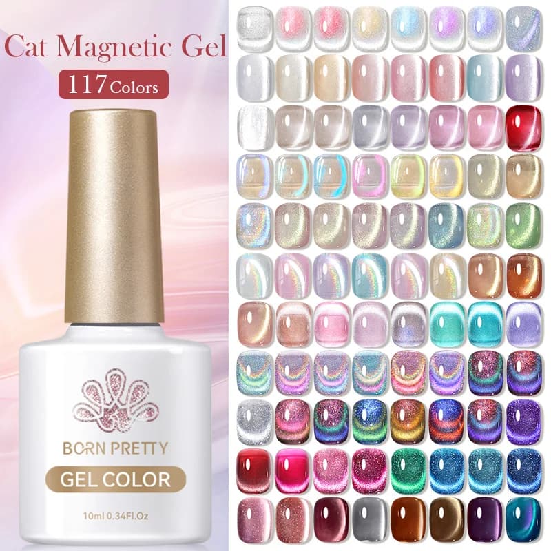 BORN PRETTY 117 Colors Cat Magnetic Gel Nail Polish 10ml Full Coverage Varnis Semi Permanent Super Gorgeous Nail Manicure