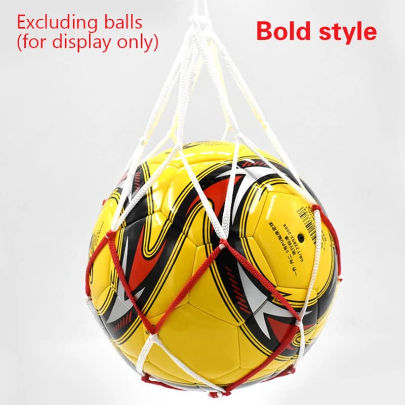 Football Net Bag Nylon Bold Storage Single Ball Carry Portable Equipment Outdoor Sports Soccer Basketball Volleyball