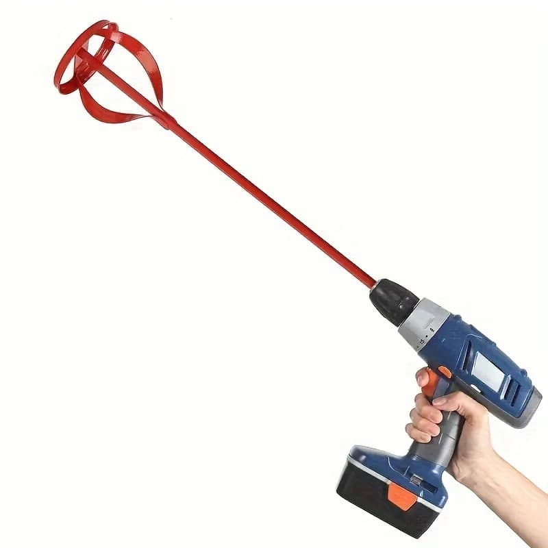 1Pc hexagonal shaft gypsum paint mixer accessories, electric drill stirring paddle, multi-functional filler cement mortar stirri