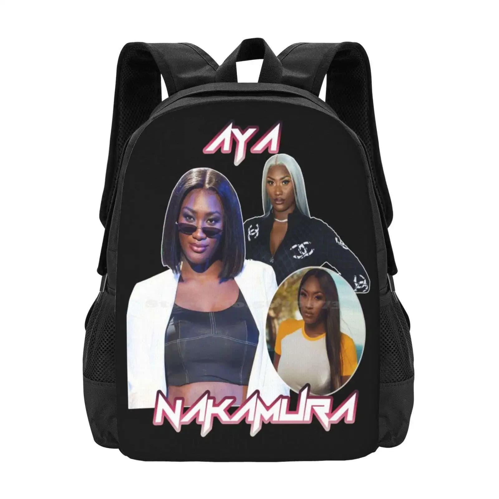 Aya Nakamura Hot Sale Schoolbag Backpack Fashion Bags Aya Nakamura Eva Queen Angel Rk Zola Jul Ninho Gambi Gims Dadju Vald Pnl