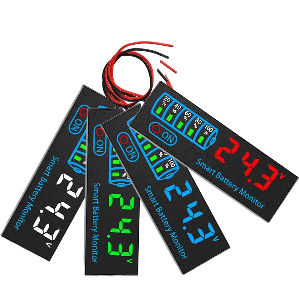 DC7-40V Battery Level Indicator 12V 24V 36V 48V Acid/Lipo Lithium Battery Capacity Board Voltage Battery Charging Tester 