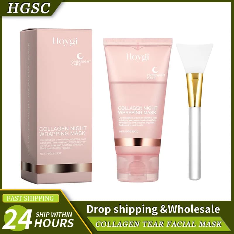 75ml Collagen Mask Baby Collagen Glow Mask Collagen Peel Off Mask Korean Face Mask Make Glowy Skin Skin Elasticity Firming Wrink