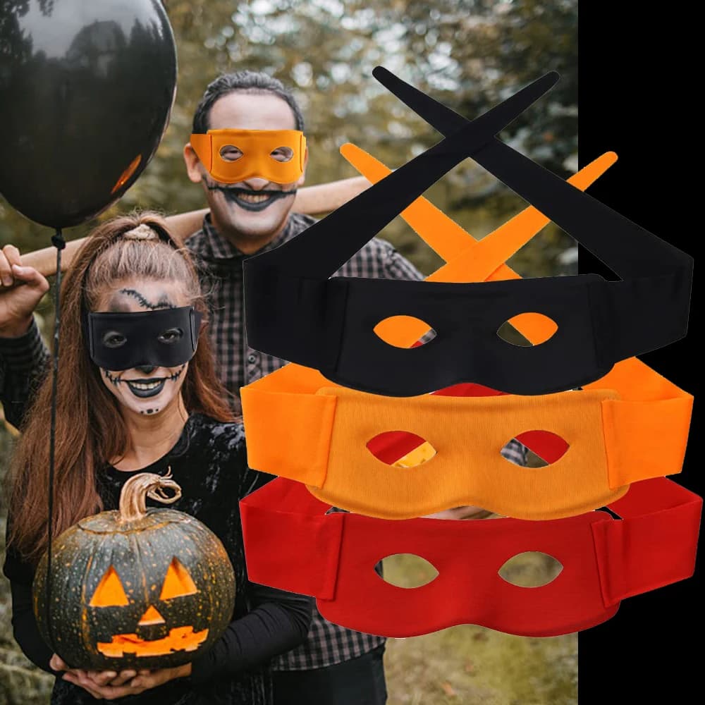 Halloween Masquerade Masks Anime Cool Men Fighter Half Face Venetian Mask Cosplay Zorro Bandit Thief Ball Party Costumes Prop