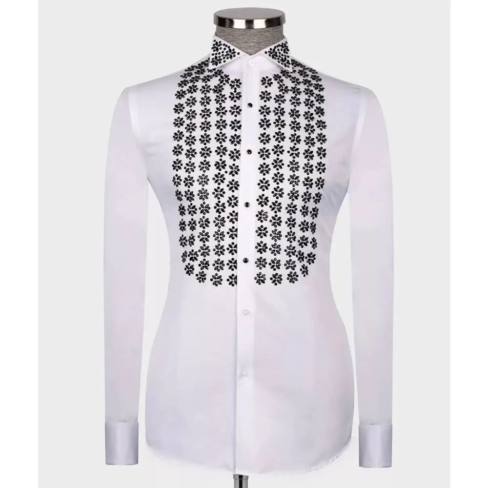 Man Shirt With Beaded