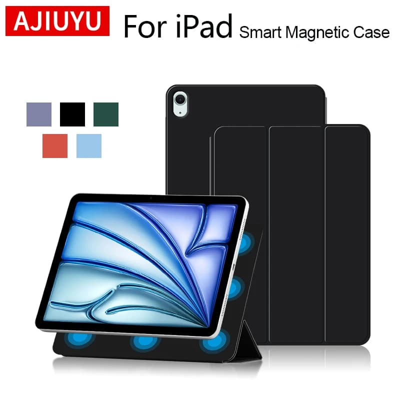Smart Folio for iPad Air 11 2024 Case M2 iPad Air 5 4 Case iPad 10th Gen Pro 11 12.9 4th 2022-2018 Funda Mini 6 Magnetic case