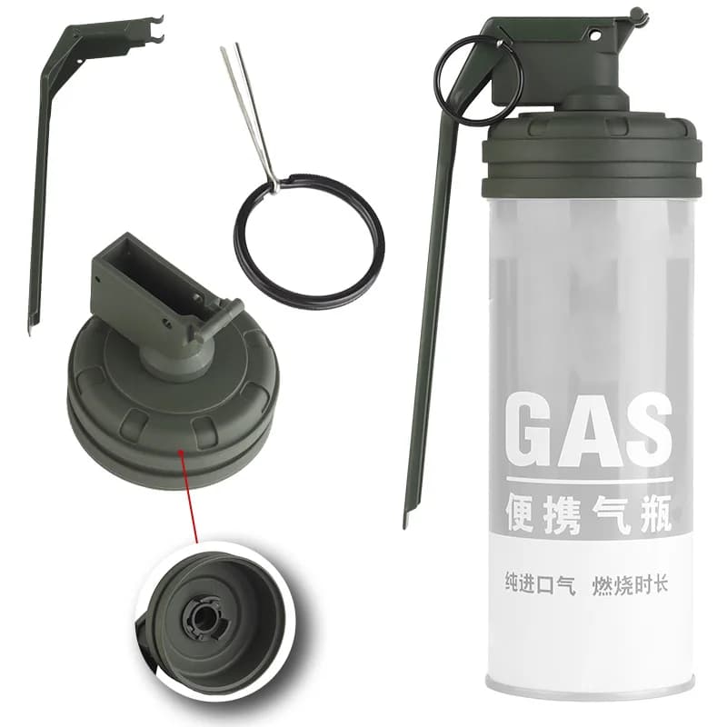 Long Gas Tank Decorative Cover - Portable Gas Bottle Protector for Outdoor and Emergency Use, Lightweight and Durable Design