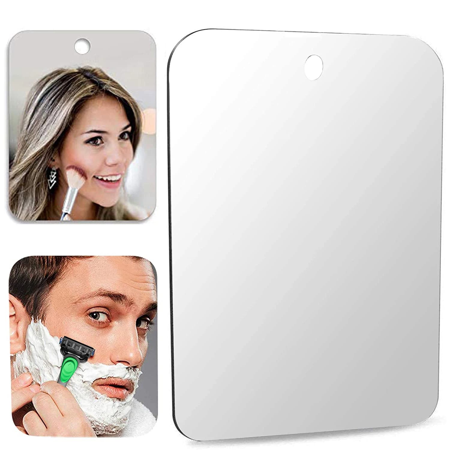 New Acrylic Mirror Shower Shaving Fogless Mirror Washroom Travel Accessories For Women Makeup Shaving Bathroom Tools