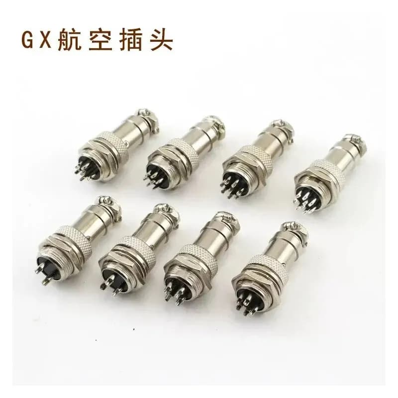 5pcs GX16-3Pins Signal Connection To Aviation Plug M16 Socket