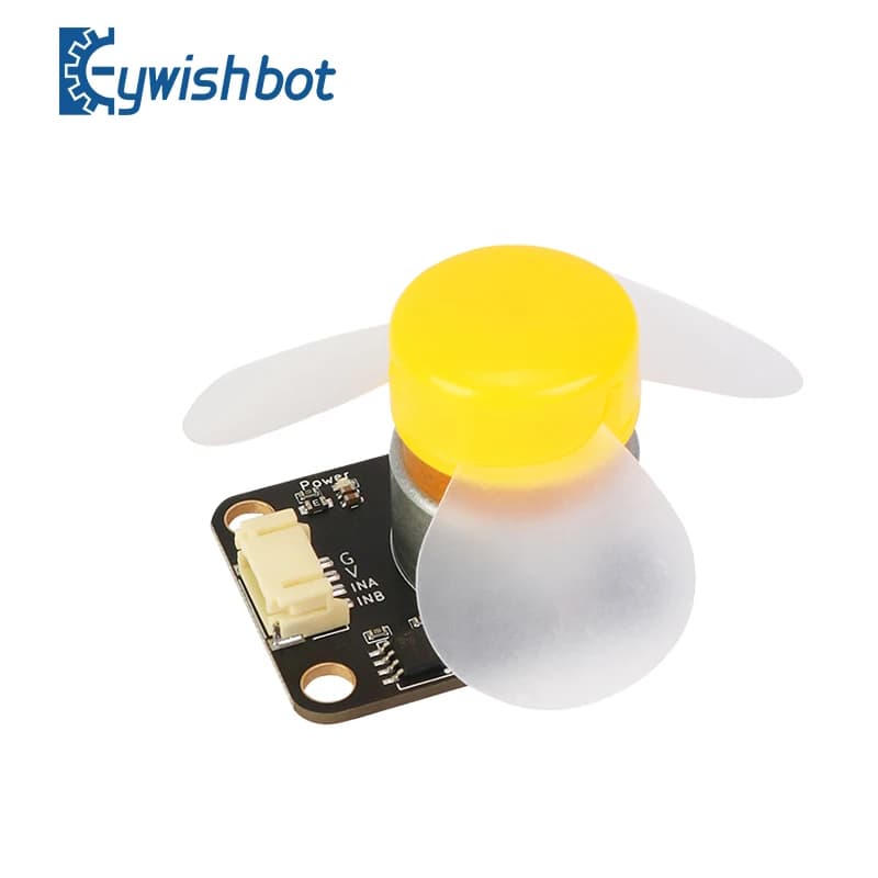 DC motor with fan blade motor forward and reverse motor switch PWM speed regulation 5V compatible with LEGO building block