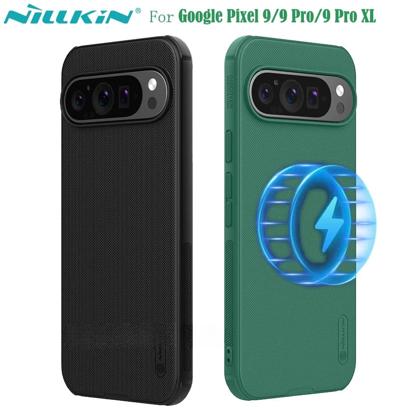 Nillkin For Google Pixel 9 Pro /9 Pro XL MagSafe Case Frosted Shield Pro Magnetic Case Soft TPU Frame PC Cover For Google Pixel9