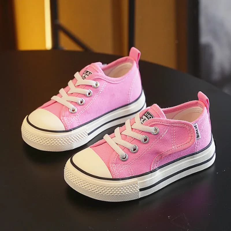 Children's Mango Canvas Shoes Boys Girls' Low Top Board Shoes Spring Autumn Baby Flat Bottom Soft Bottom Kindergarten Shoes