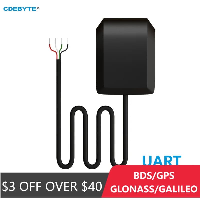 GNSS BDS/GPS/GLONASS/GALILEO Multimode Satellite Positioning Module TTL UART CDEBYTE E108-GN04G-TTL Ceramic Antenna Small Size