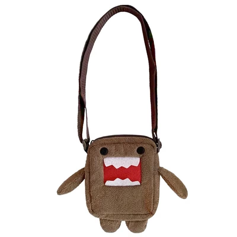 Domo Kun Plush Mini Crossbody Bags for Women Men Kids Cute Small Shoulder Messenger Bag Anime Kawaii Phone Bag